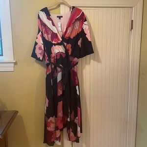 Lane Bryant Faux Wrap Dress NWT Short Sleeves 18